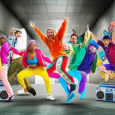 Illustration breakdancing