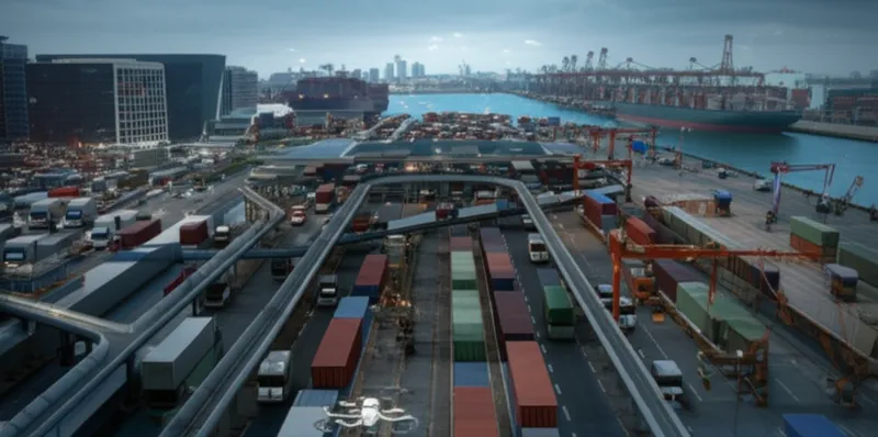 的视觉插图 clearinghouse: 集散中心，货物集散地
 - 图片 1