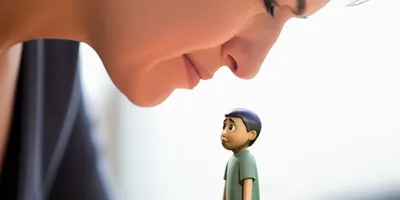 Illustration scornful