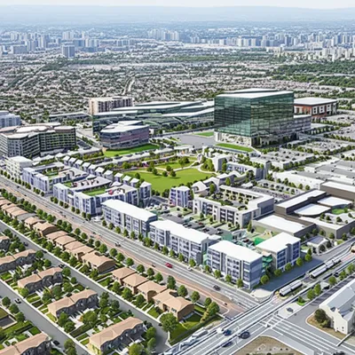 Illustration suburbs - Image 1