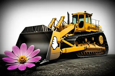 Illustration bulldozed - Image 1