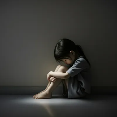 Illustration cowered - Image 1