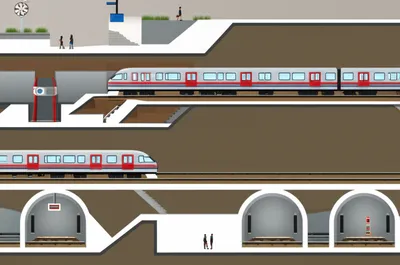 Illustration metro