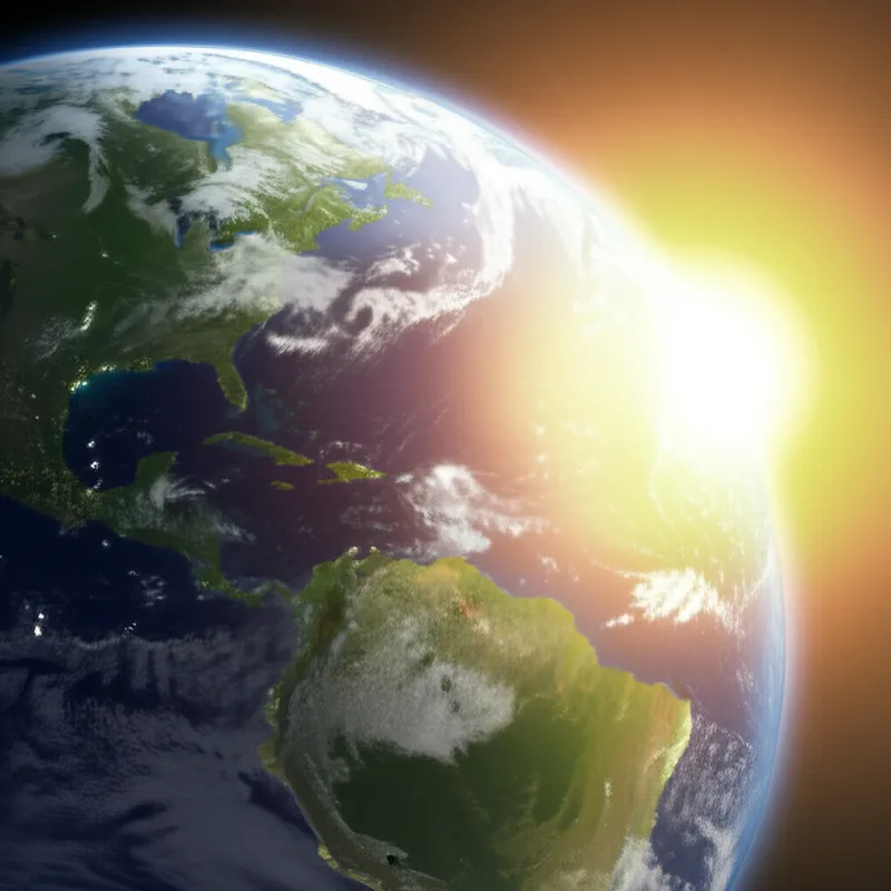 Visual illustration for the word "sunlight" - All the electromagnetic radiation given off by the Sun, especially that in the visible spectrum that bathes the Earth.