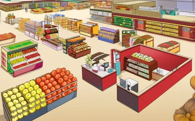 Illustration supermarkets - Image 1