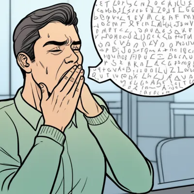 Illustration yawn - Image 1