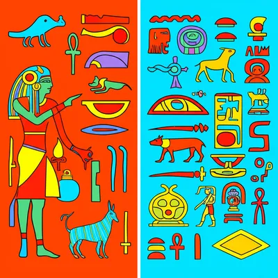 Illustration hieroglyphic