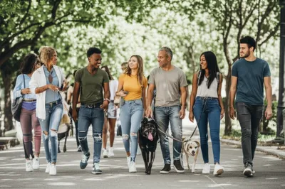 Illustration promenading - Image 1