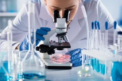 Illustration microbiologist