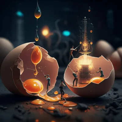 Illustration omelet - Image 1