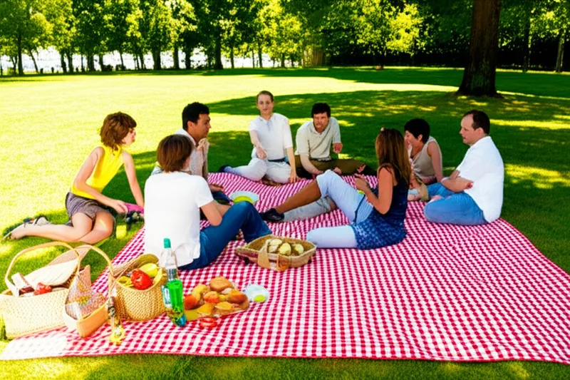 Illustration visuelle du mot « picnic » - Pique-nique