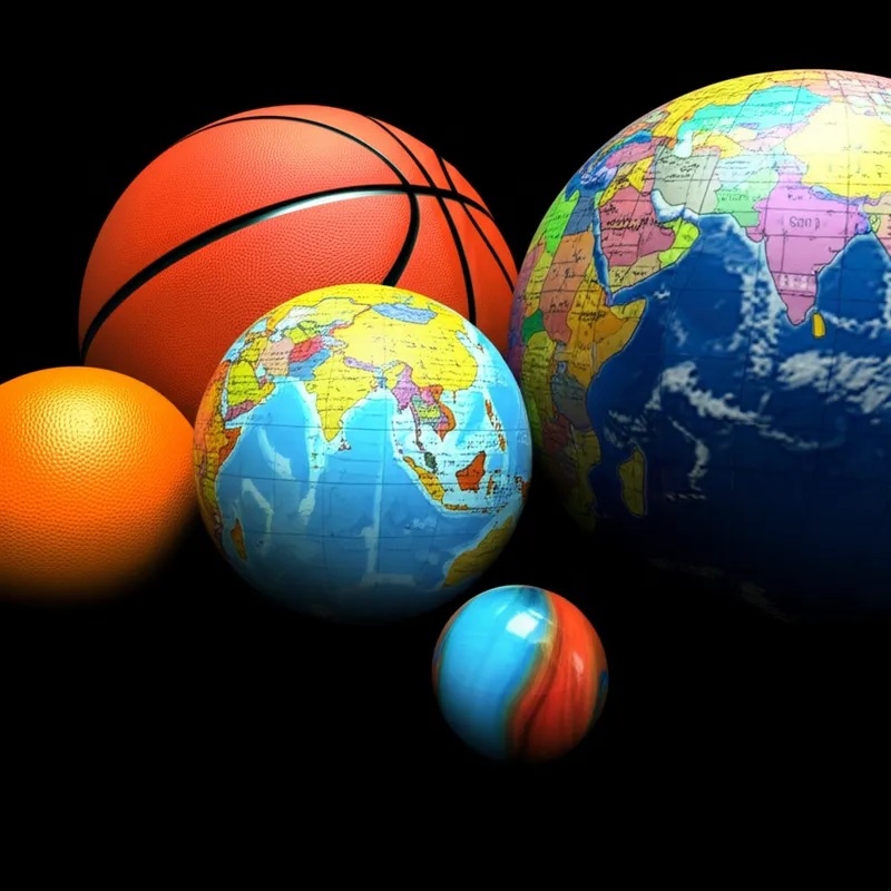 Visuelle Darstellung für das Wort „spherical" - Kugelförmig, sphärisch