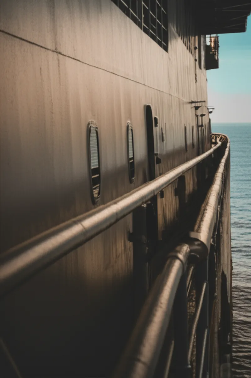 Illustration visuelle du mot « shipboard » - Flanc du navire