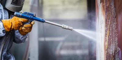 Illustration sandblasting