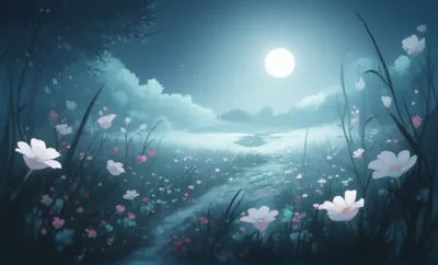 Illustration moonlit