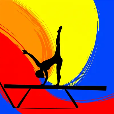 Illustration gymnasts