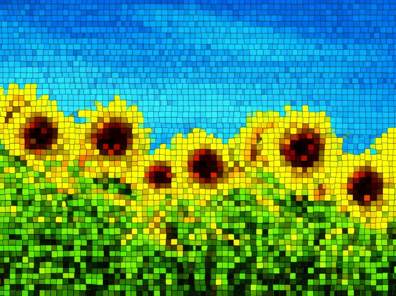 توضيح مرئي للكلمة "mosaic" - فسيفساء