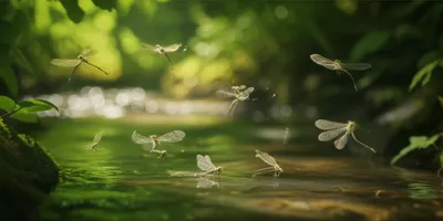 Illustration mayflies