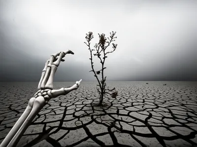 Illustration starving - Image 1