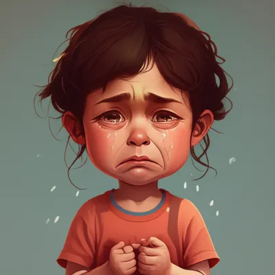 Illustration crying - Image 1