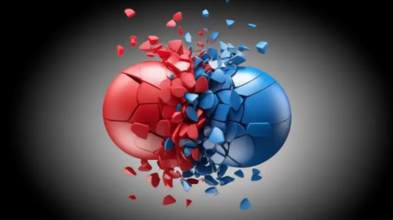 Hình ảnh minh họa cho từ "collision" - Va chạm, sự đụng độ.
