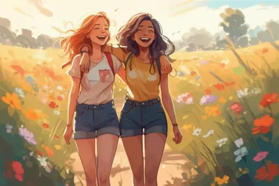 Illustration besties - Image 1