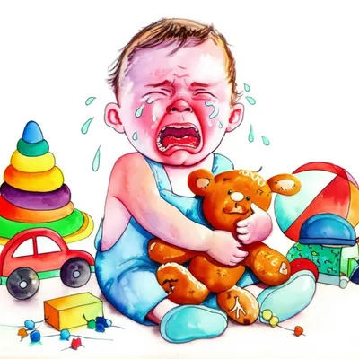 Illustration crybaby