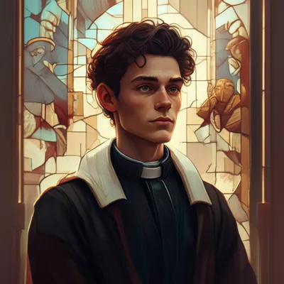 Illustration churchman - Image 1