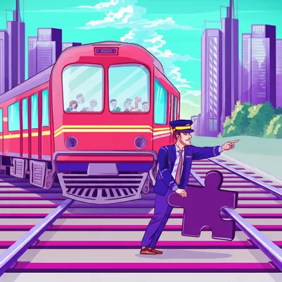 Illustration railroading - Image 1