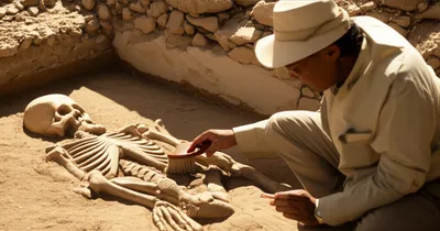 Illustration archeologists