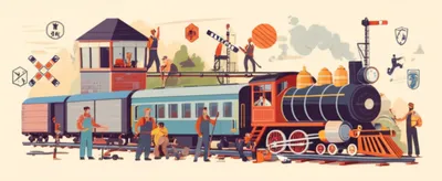 Illustration railroading - Image 1