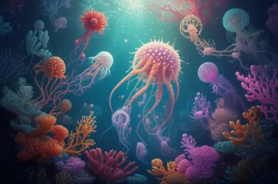 Illustration hydrozoans