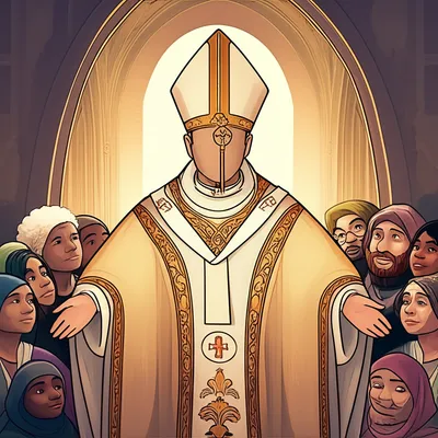 Illustration pope - Image 1