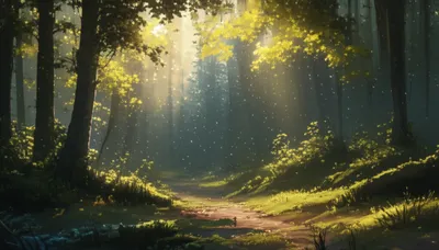 Illustration sunbeams - Image 1