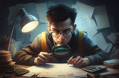 Illustration examinant