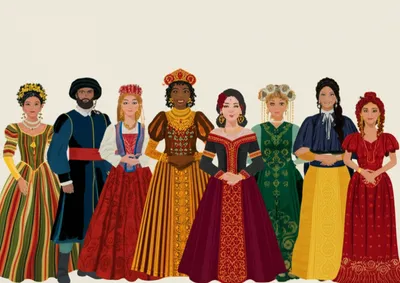 Illustration costumes