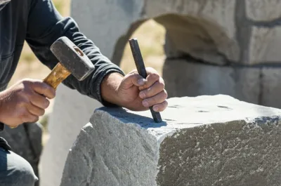 Illustration stonemasons