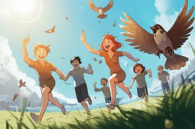 Illustration larking