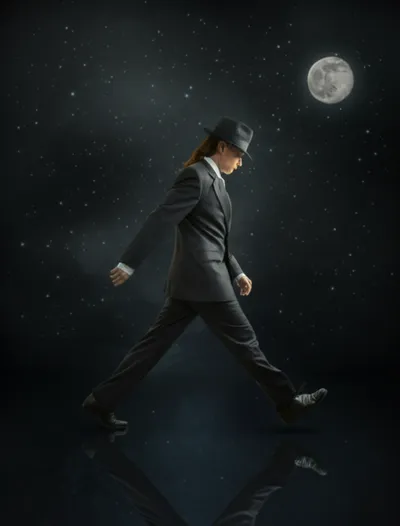 Illustration moonwalked - Image 1