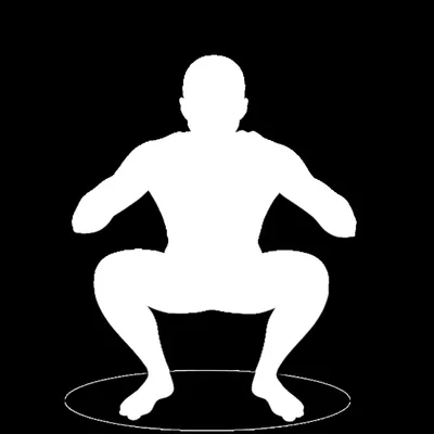 Illustration squatting