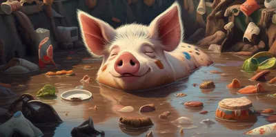 Illustration wallowing - Image 1