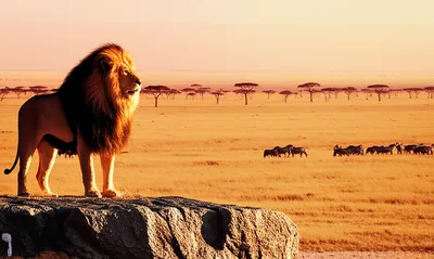 Illustration lions - Image 1