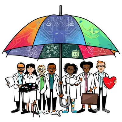 Illustration umbrellas - Image 1