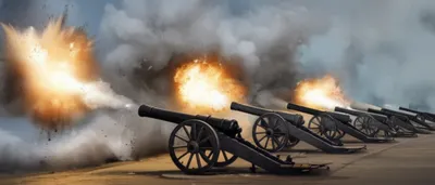 Illustration cannonade