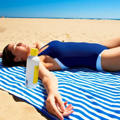 Illustration sunbathe - Image 1