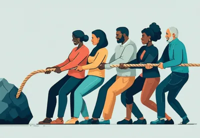 Illustration teamwork