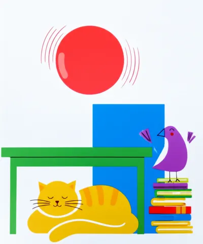 Illustration prepositions