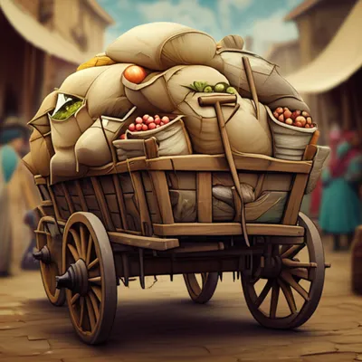 Illustration cartloads