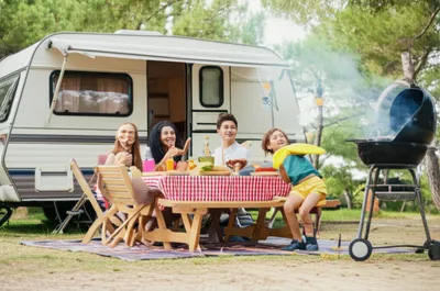 Illustration caravanning