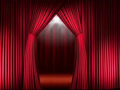 Illustration curtained - Image 1